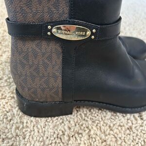 Michael Kors Black and Brown Ankle Boots